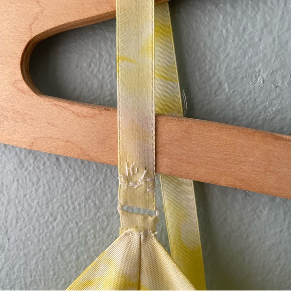 Vintage | 80s 90s Yellow Tie-Dye Slip Dress - Picture 12 of 13